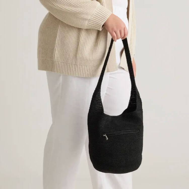 Hand-Crocheted Hobo Bag