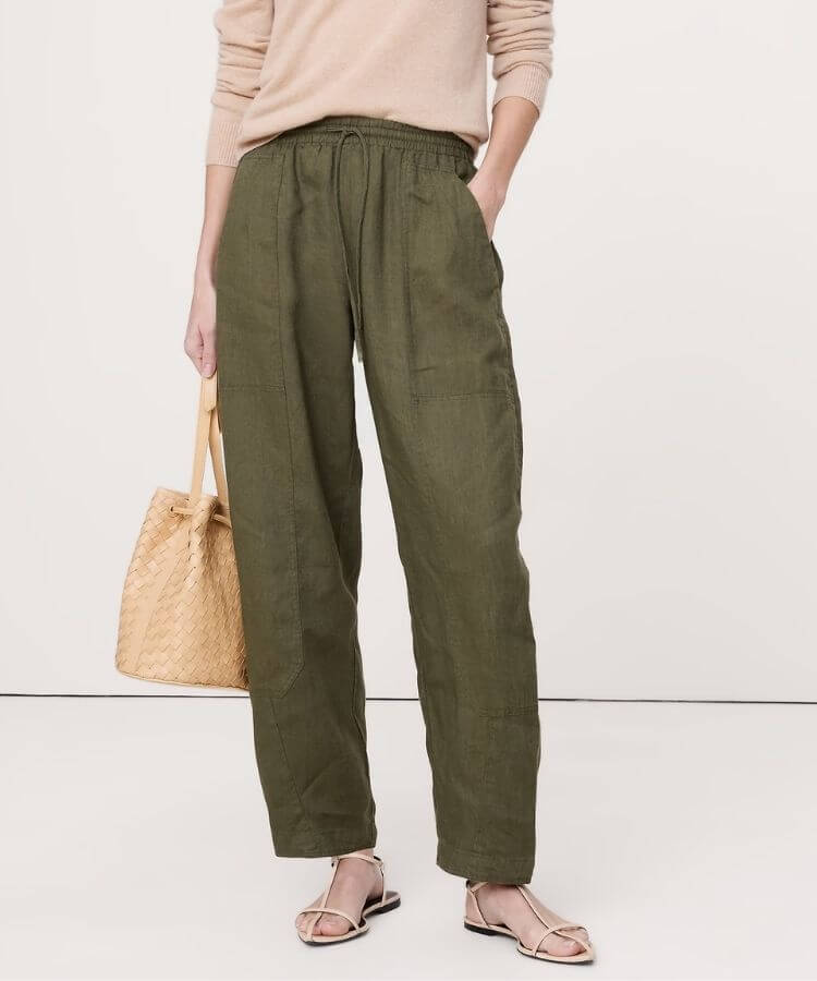 Linen Pull-On Pant