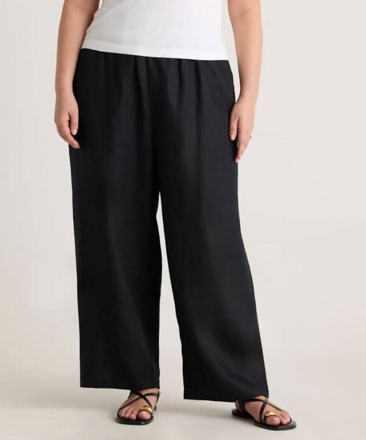 Plus European Linen Pants