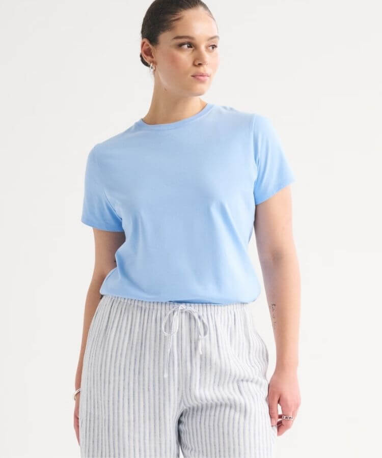 Polished Body-Skimming Tee