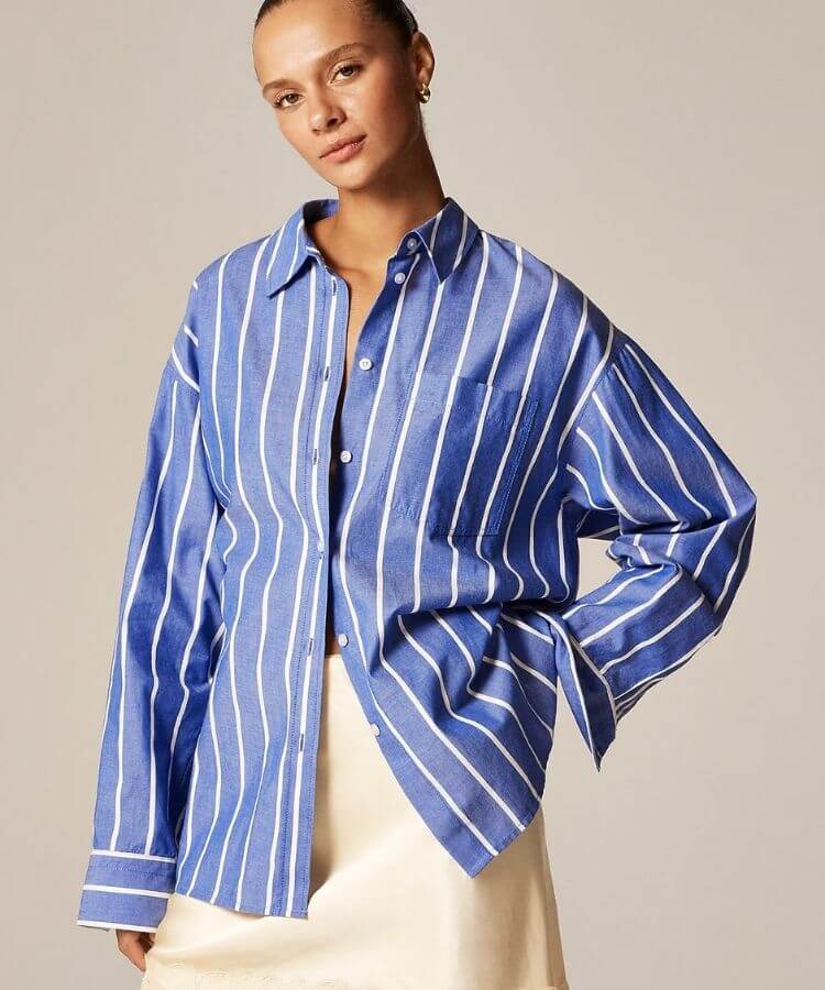 Oversized Striped Shirt