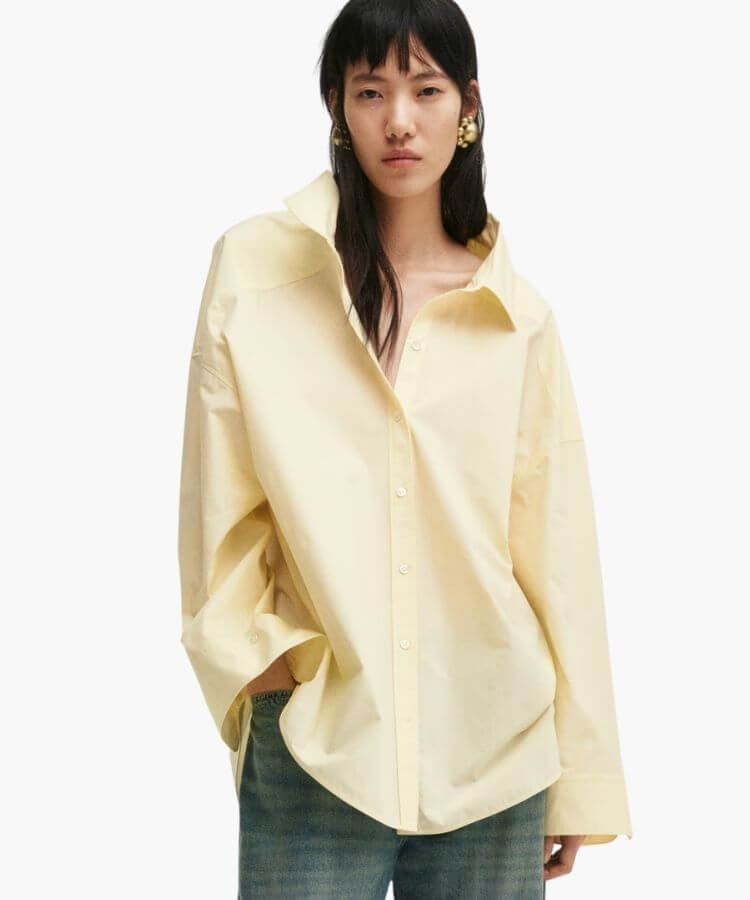 Yellow Poplin Shirt