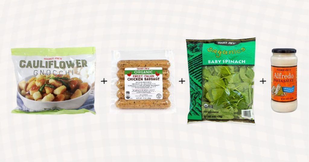 trader joe's cauliflower gnocchi dinner idea