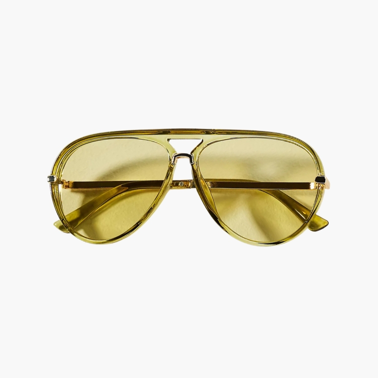 Colored Translucent Aviator Sunglasses