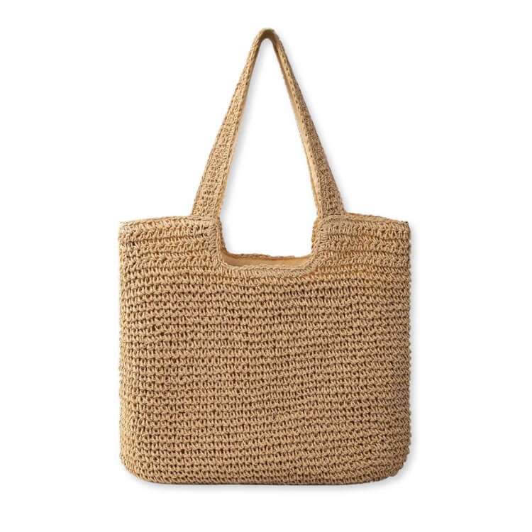 Woven Straw Beach Bag