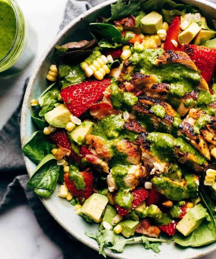 chipotle chicken salad summer dinner recipe