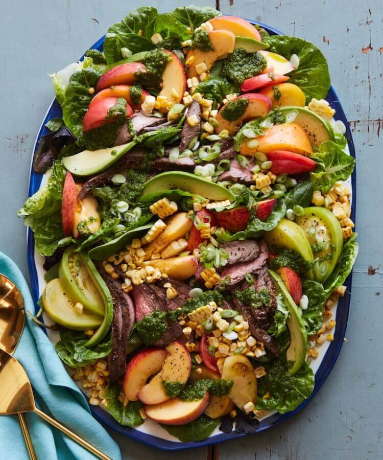 steak salad healthy summer dinner recipe