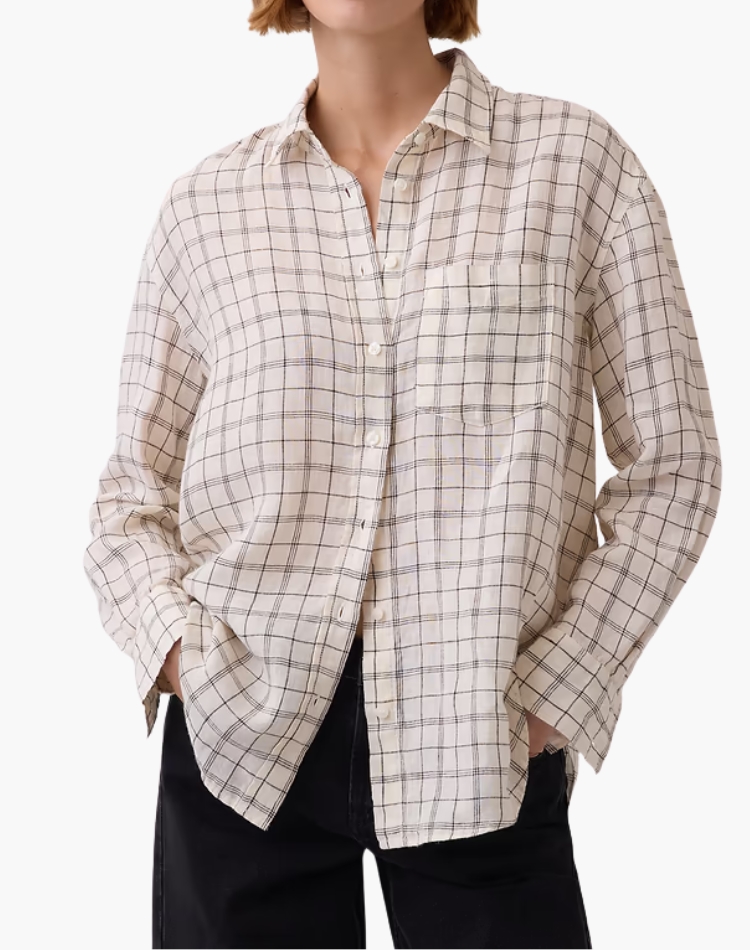 100% Linen Oversized Shirt