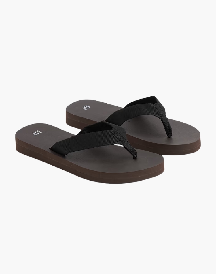 Canvas Platform Flip-Flops