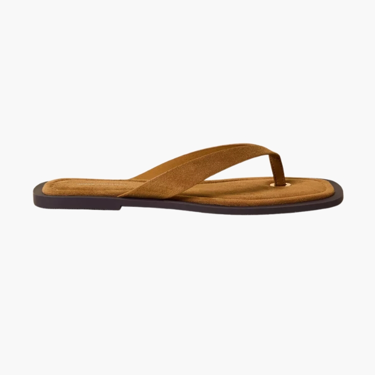 Sabrina Suede Thong Sandals