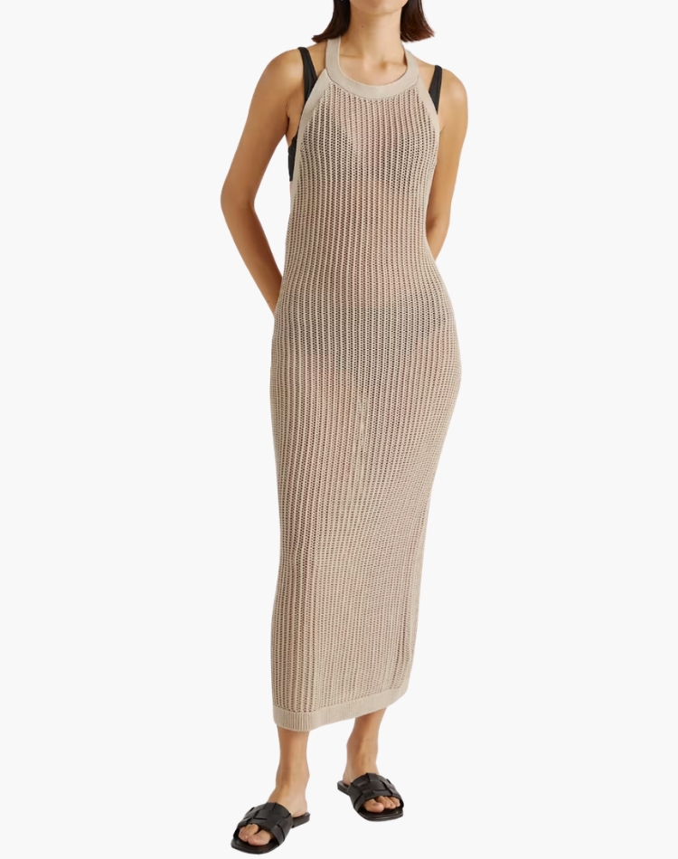 Organic Cotton Knit Cover-Up Dress