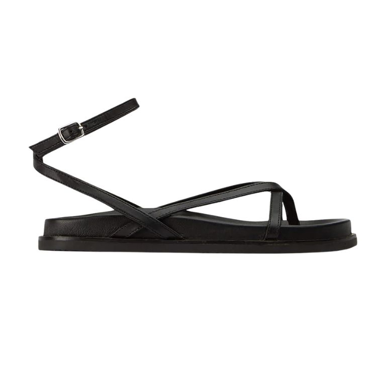 black sandals