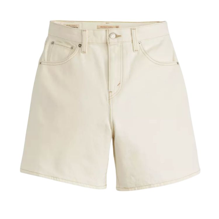 white denim shorts