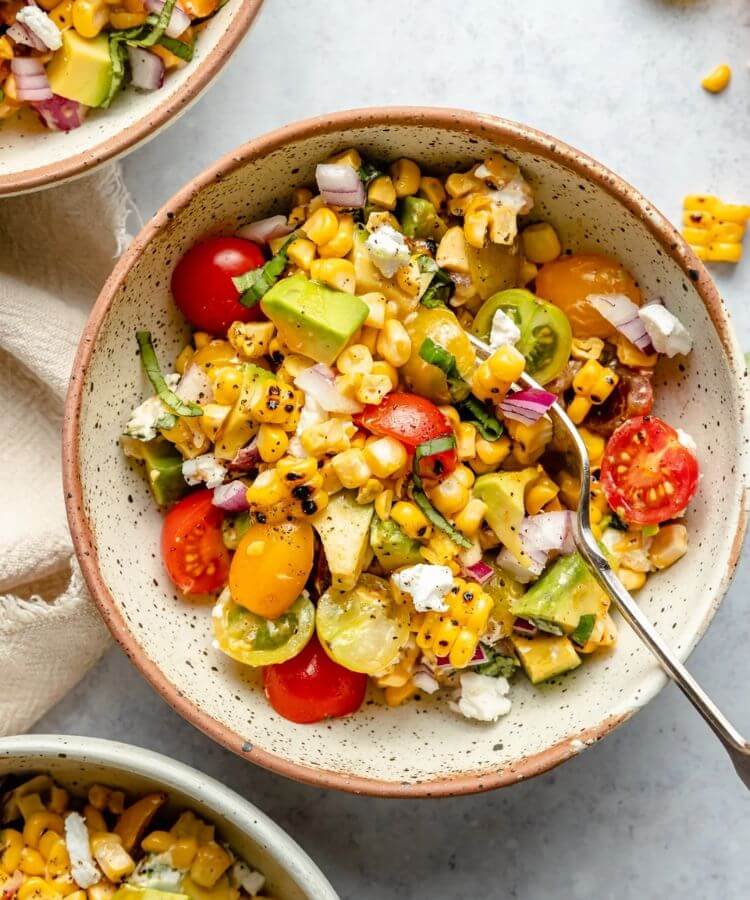 grilled corn summer salad recipe