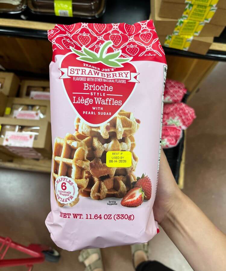 trader joe's strawberry liege waffles