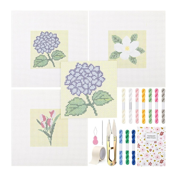 Flower Needlepoint Kit