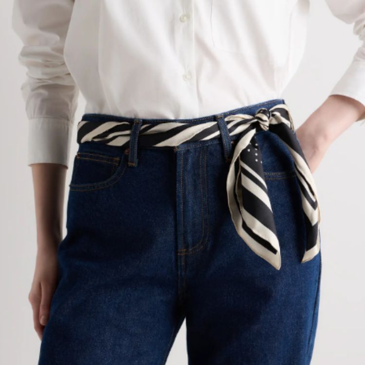 100% Silk Printed Square Scarf