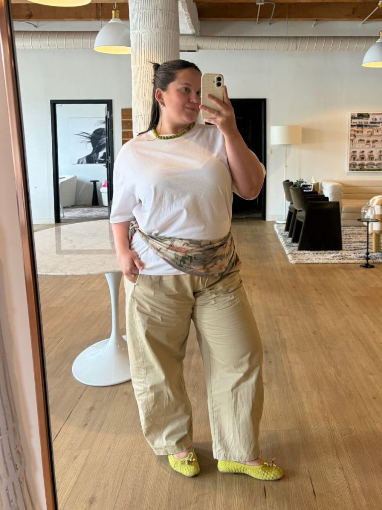 styling a scarf belt mid size body