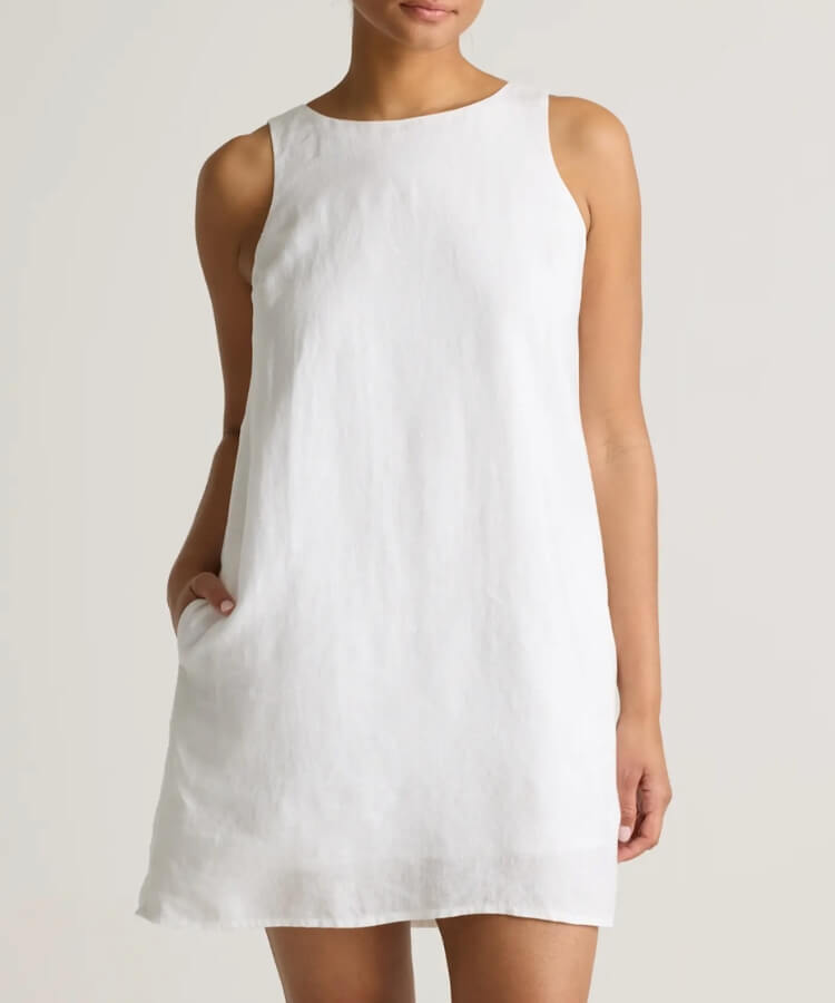 Linen Tank Mini Dress