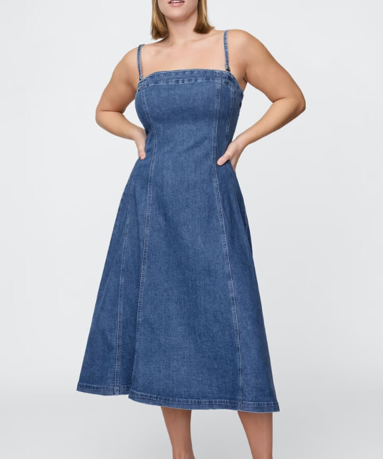 Denim Midi Dress