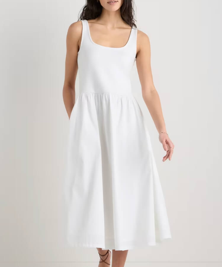 Mixed Media Tank Dress