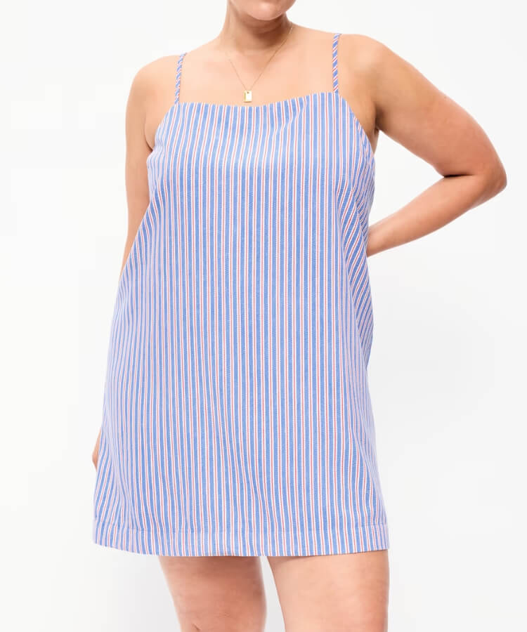 Strappy Mini Shift Dress