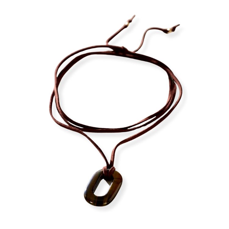 ALV Stone On Suede Necklace