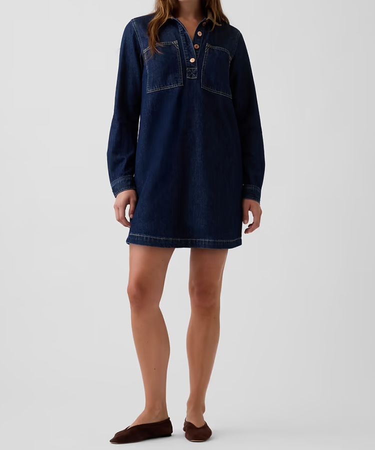 Denim Shift Dress