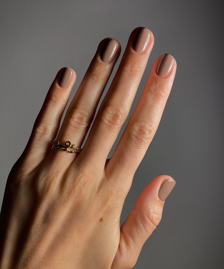 chocolate fall nail colors