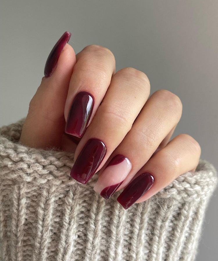 red velvet nails for fall