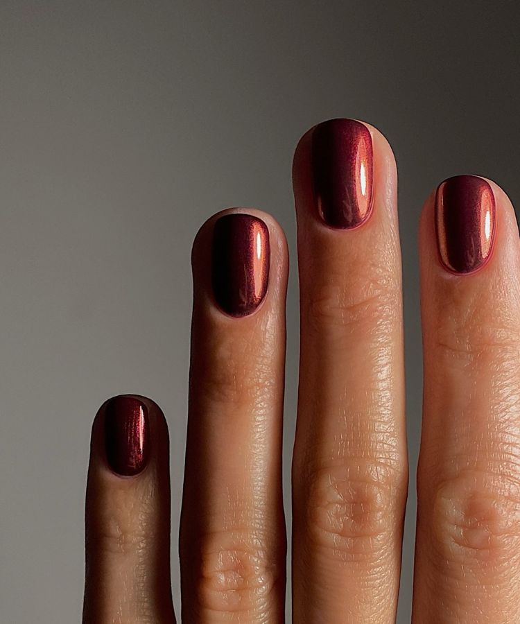 rusty red chrome fall 2026 nail trends