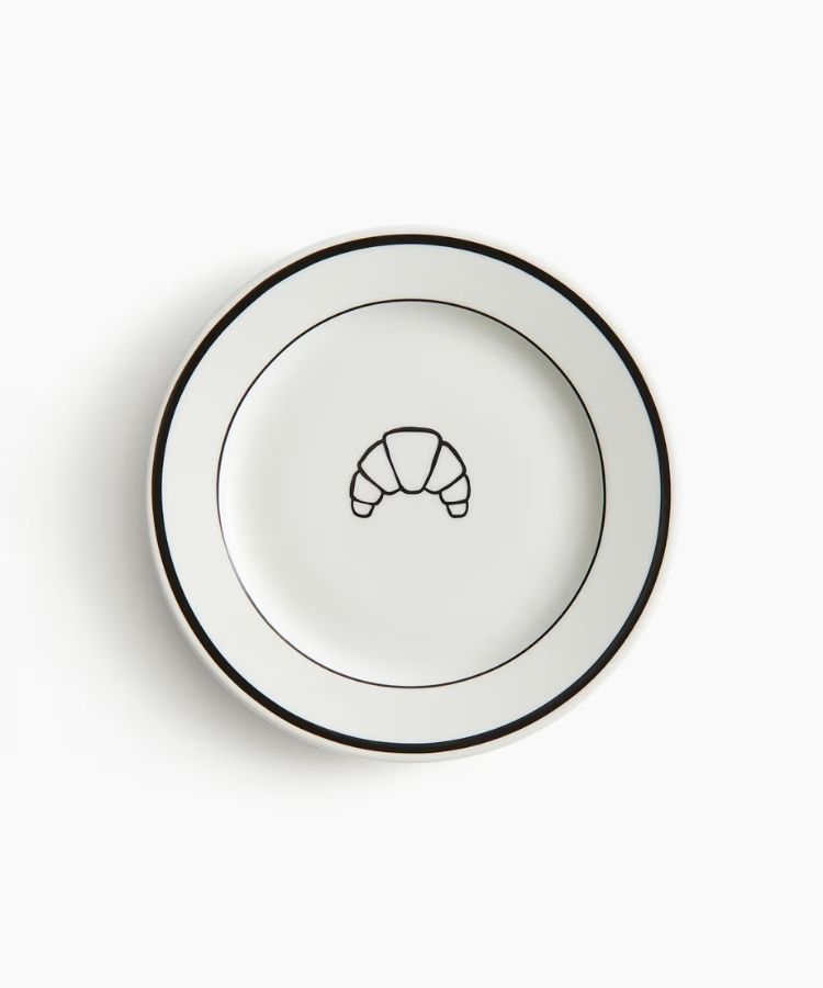 Medium Croissant Porcelain Plate