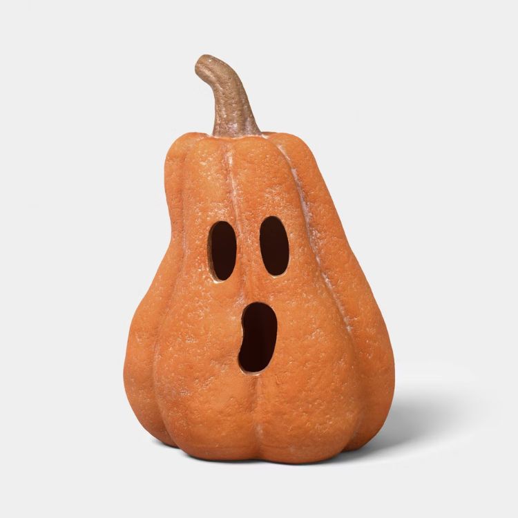 Terra Cotta Pumpkin Sculpture