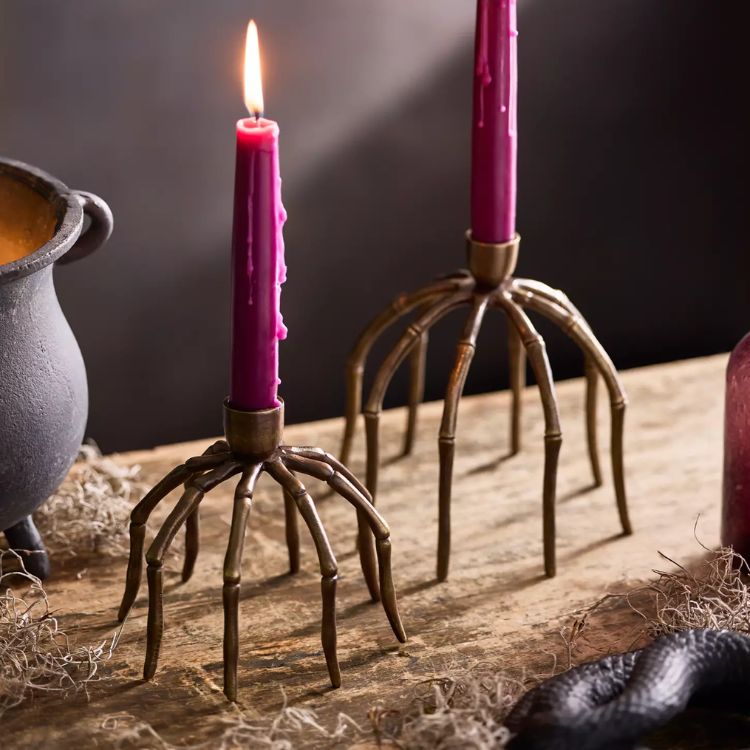 Bronze Spider Taper Holder