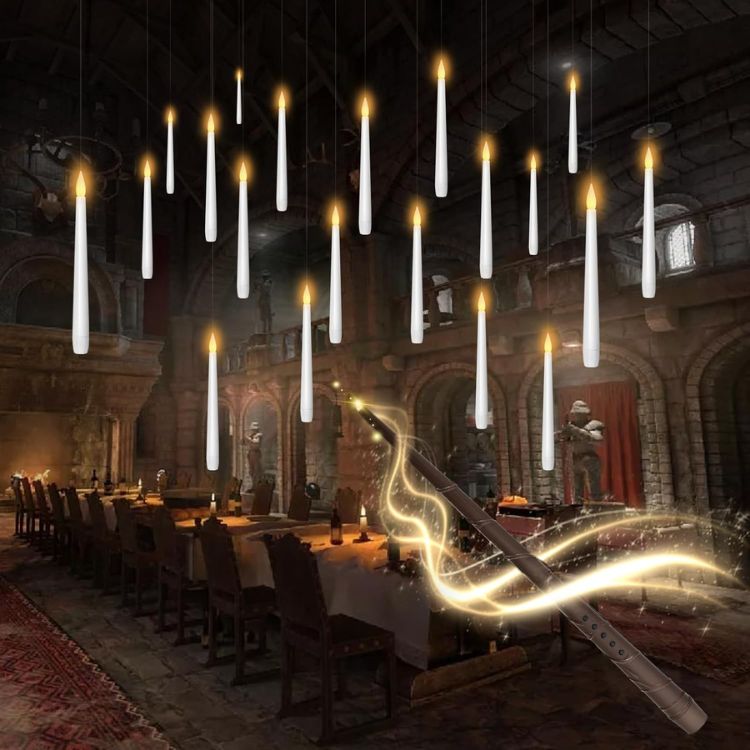 Flameless Floating Candles with Wand