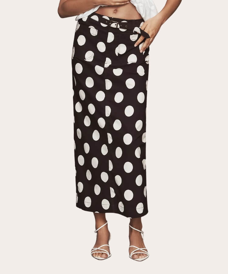 Belted Maxi Skirt