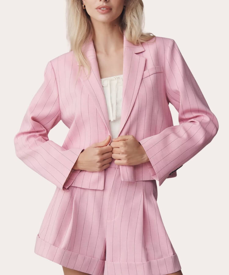 Cropped Boxy Blazer