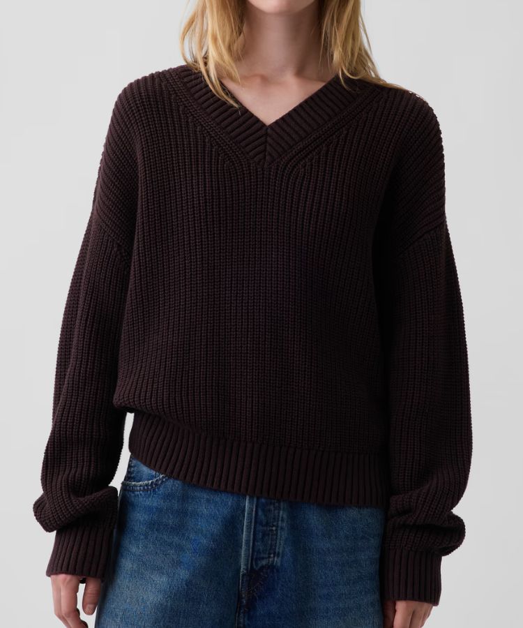 100% Cotton Oversized Shaker Sweater