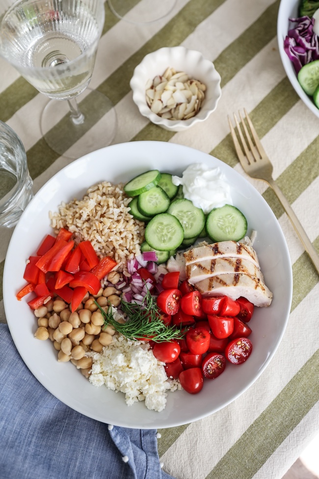 easy dinner recipe greek bowl