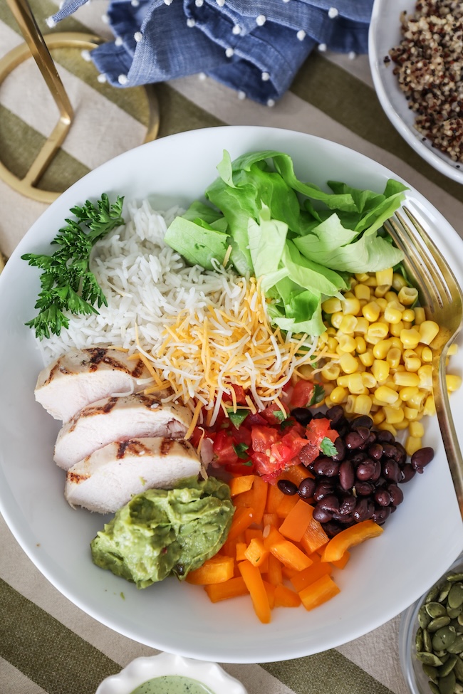easy dinner recipes - Burrito Bowl With White Rice