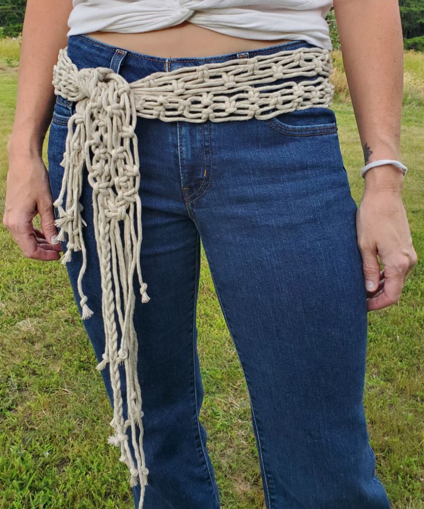 Boho Macrame Belt