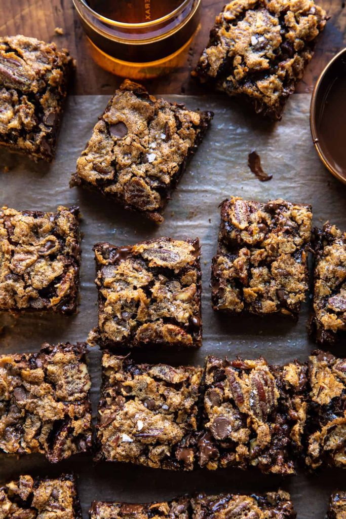fall dessert recipes brown sugar maple chocolate pecan pie bars