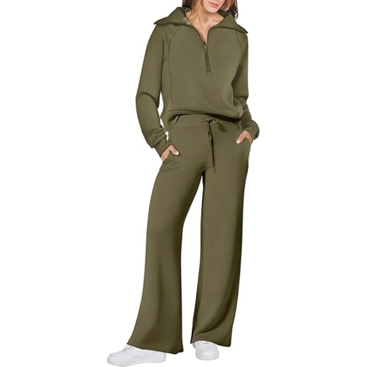 Wide Leg Pants Lounge Set