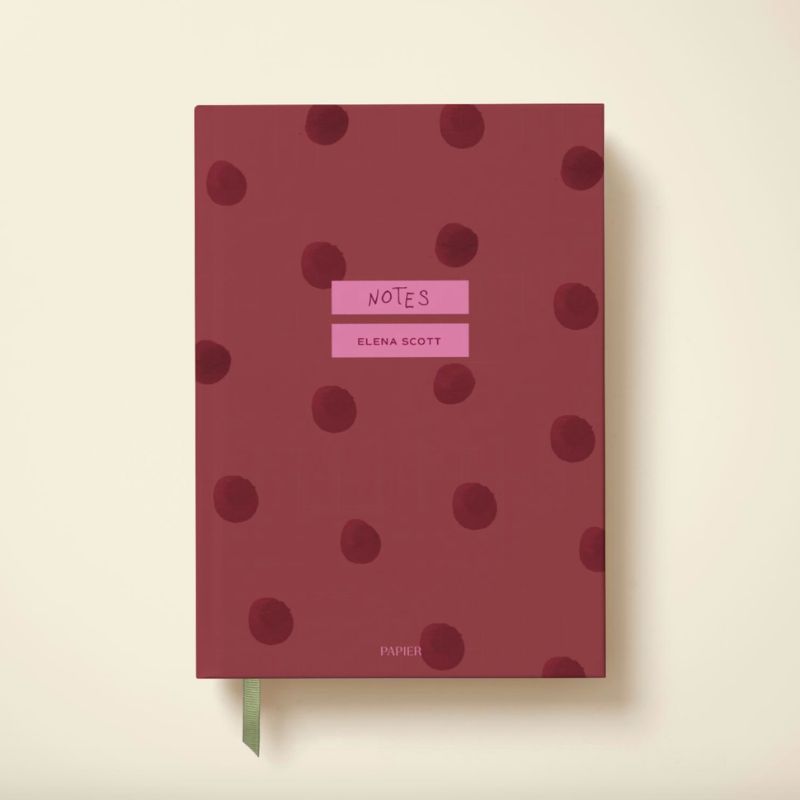 Watercolour Dot Lined Notebook
