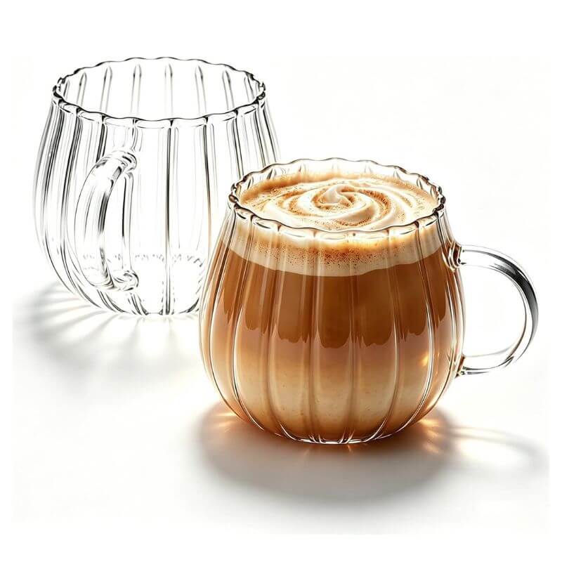 Glass Pumpkin Mug