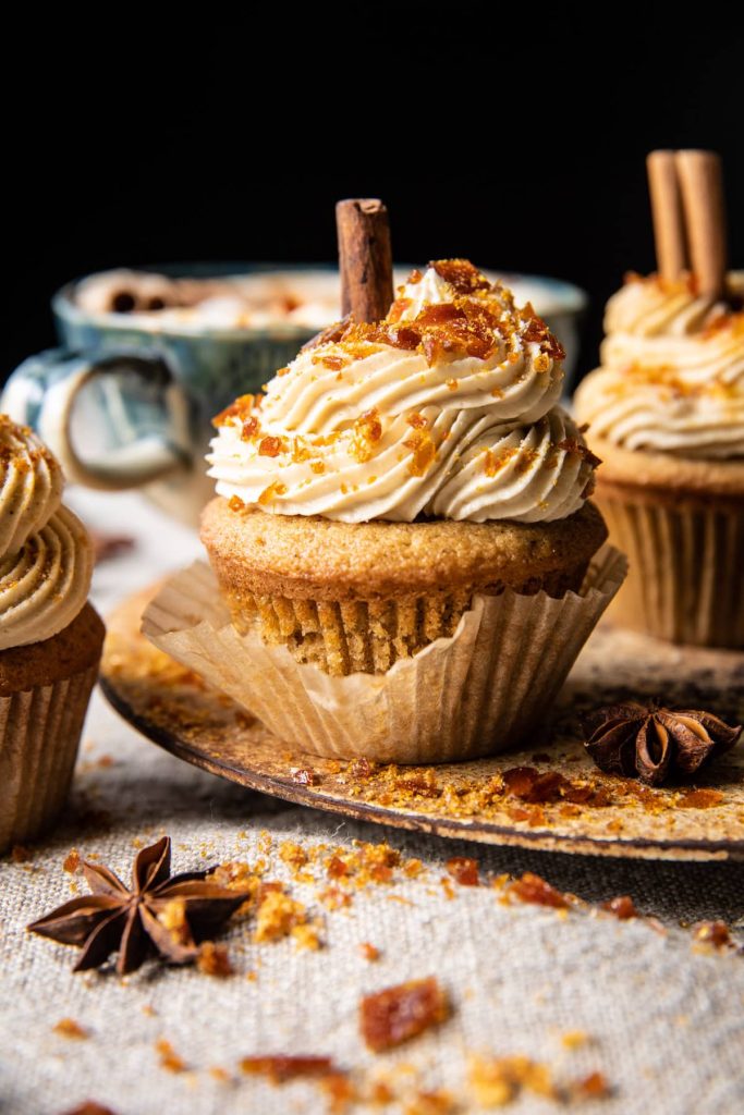 fall dessert recipes chai latte cupcakes