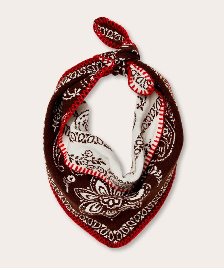 Knitted Triangle Bandana