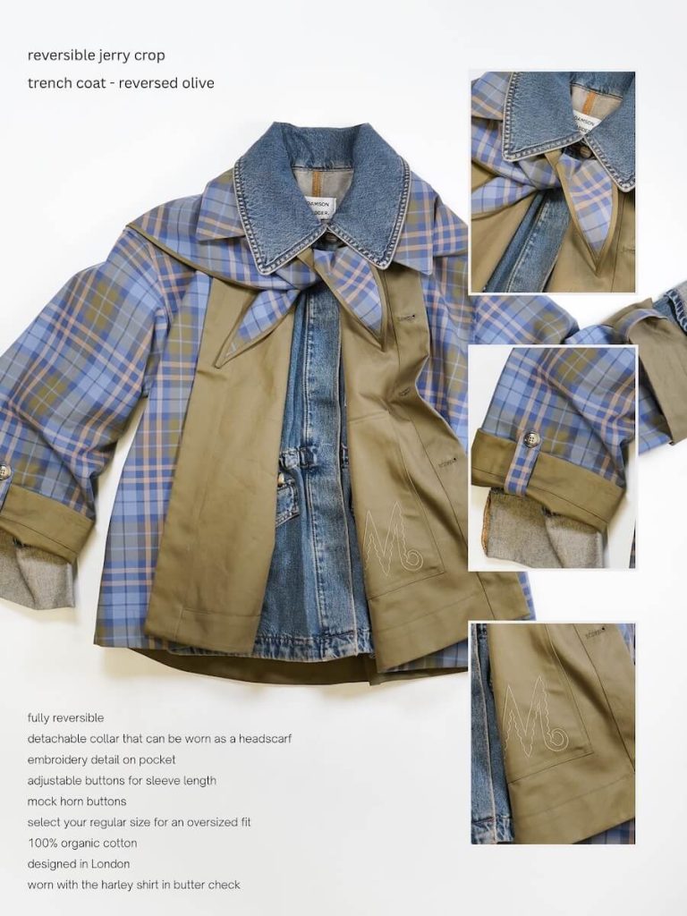 damson madder trench