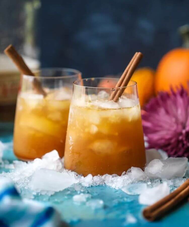 pumpkin bourbon smash fall cocktail movie pairing