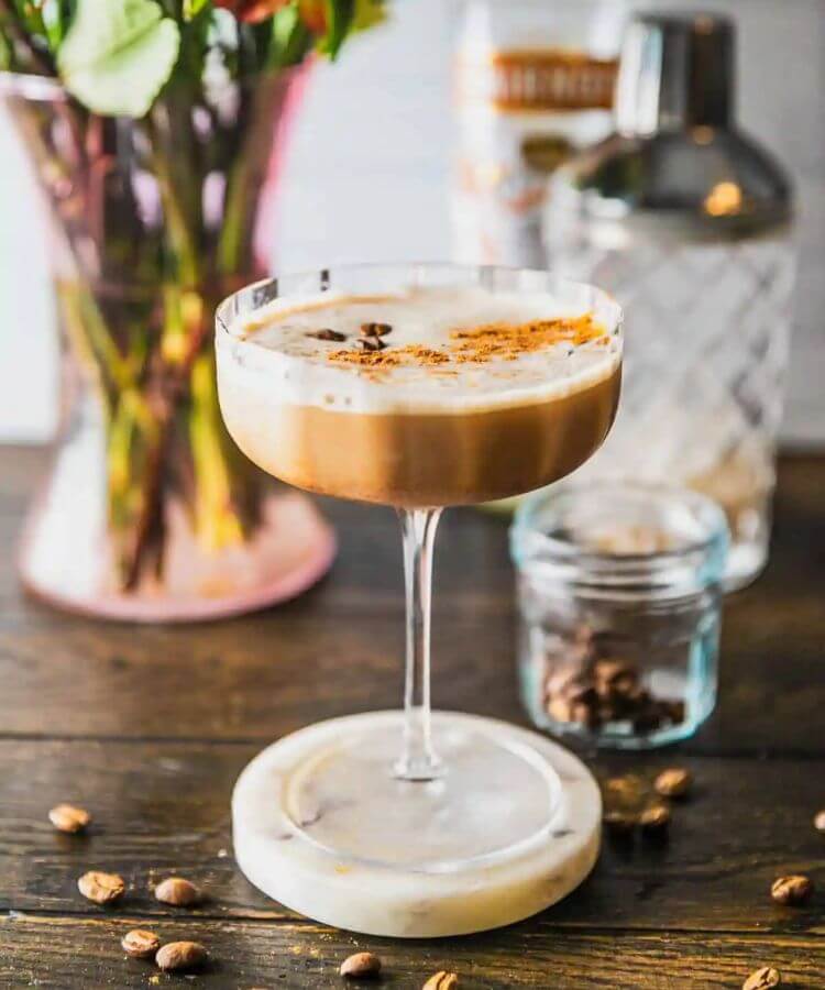 pumpkin spice espresso martini fall cocktail movie pairing